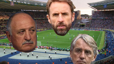 Scolari, Gareth Southgate, Roberto Mancini