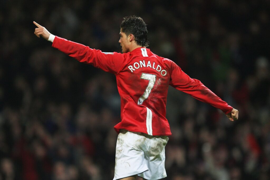 Cristiano Ronaldo med Manchester United